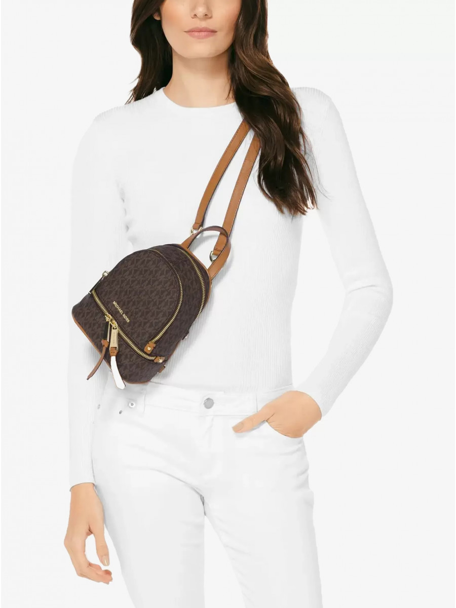 Рюкзак Michael Kors Rhea Logo 30S7GEZB1V Brown Small