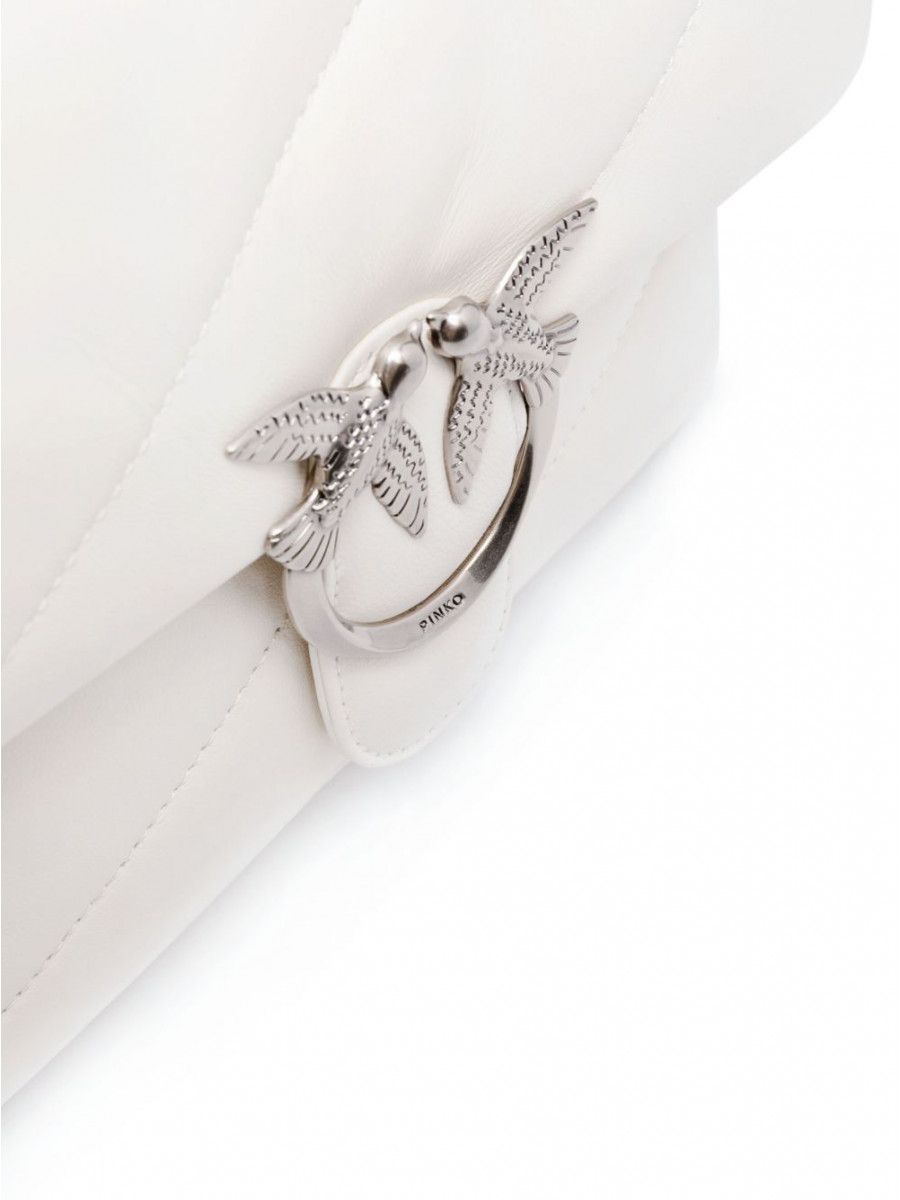 Сумка CLASSIC LOVE BAG PUFF MAXI QUILT – white silver