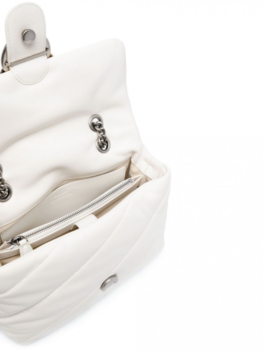 Сумка CLASSIC LOVE BAG PUFF MAXI QUILT – white silver