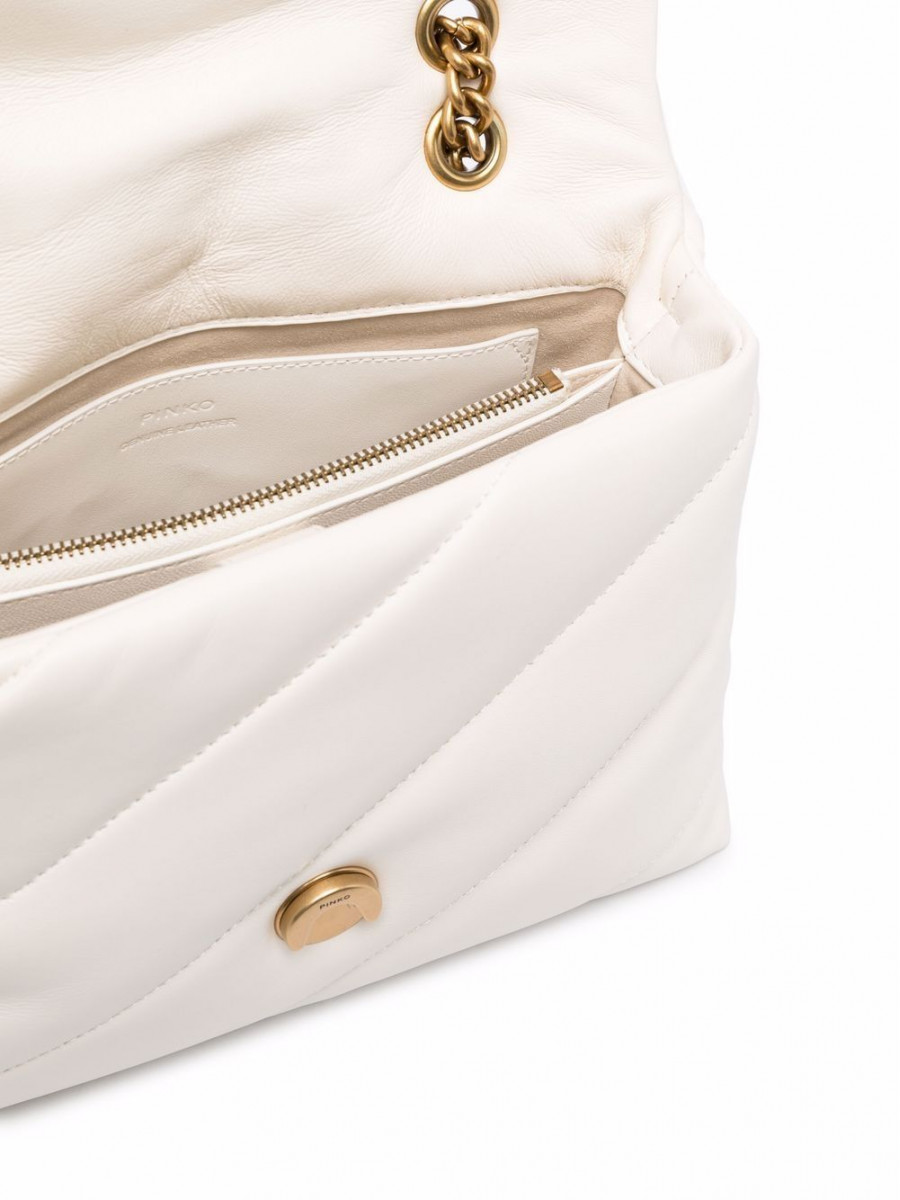 Сумка CLASSIC LOVE BAG PUFF MAXI QUILT – white gold