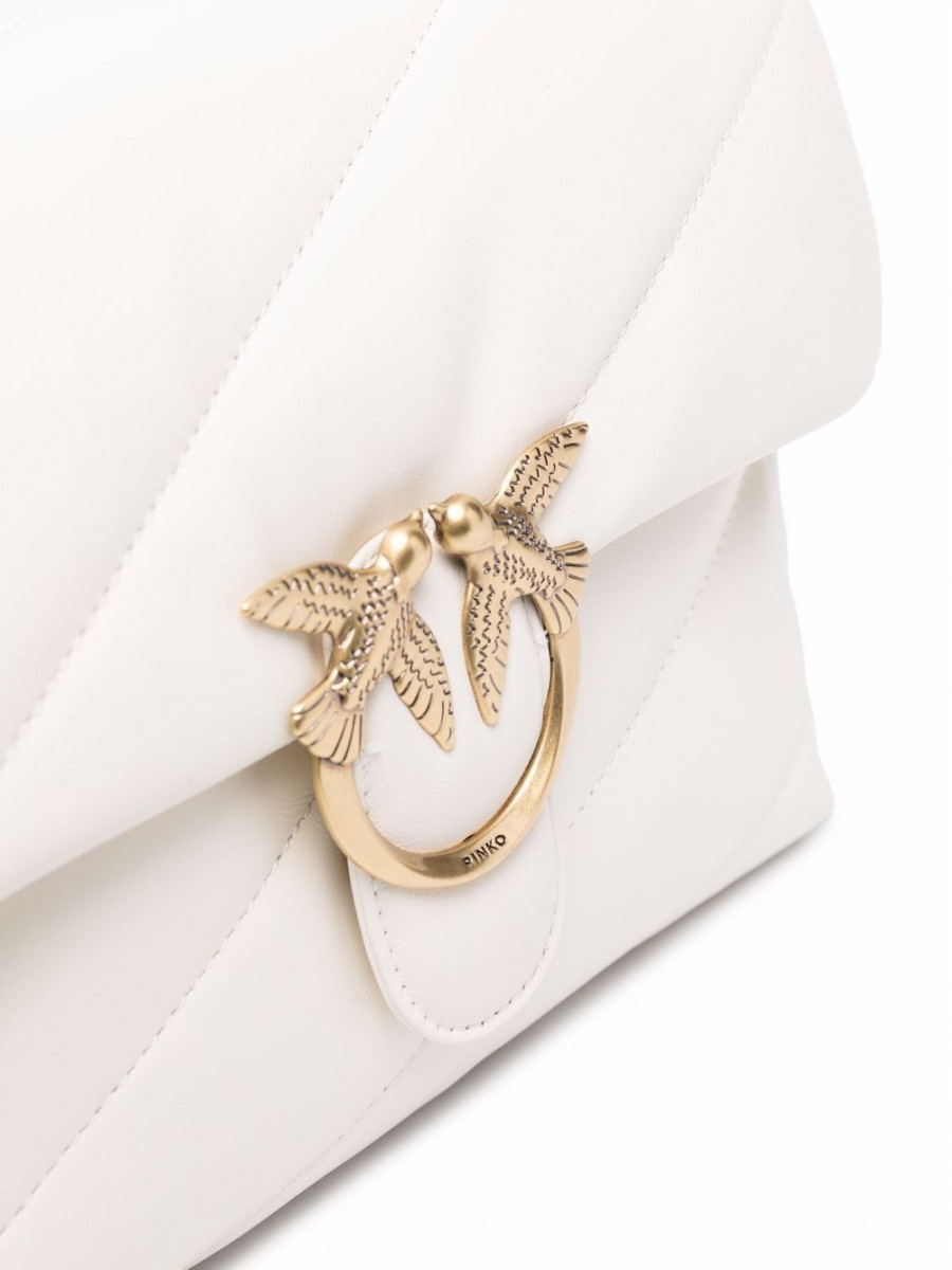 Сумка CLASSIC LOVE BAG PUFF MAXI QUILT – white gold