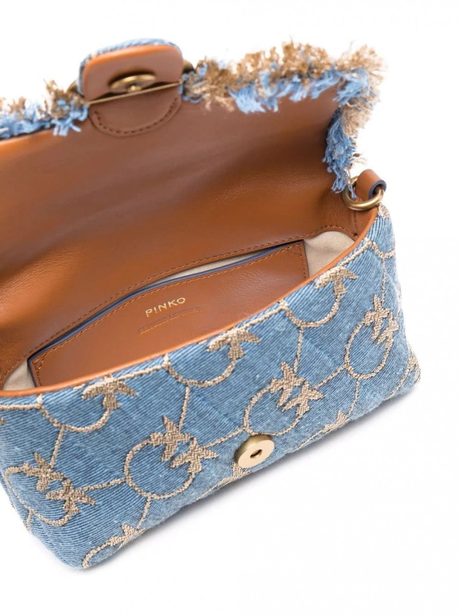 Сумка BABY LOVE BAG PUFF DENIM LOGO – light blue