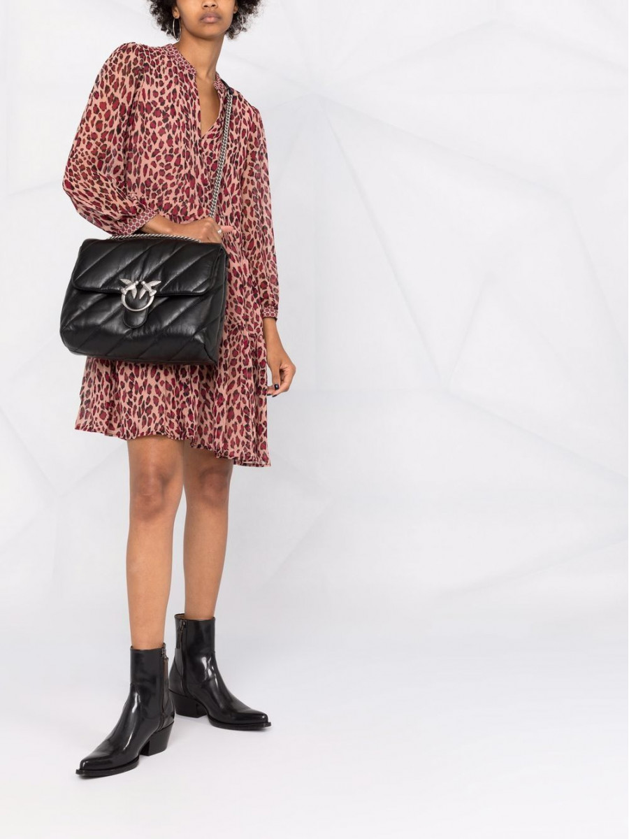 Сумка BIG LOVE BAG PUFF MAXI QUILT – black silver