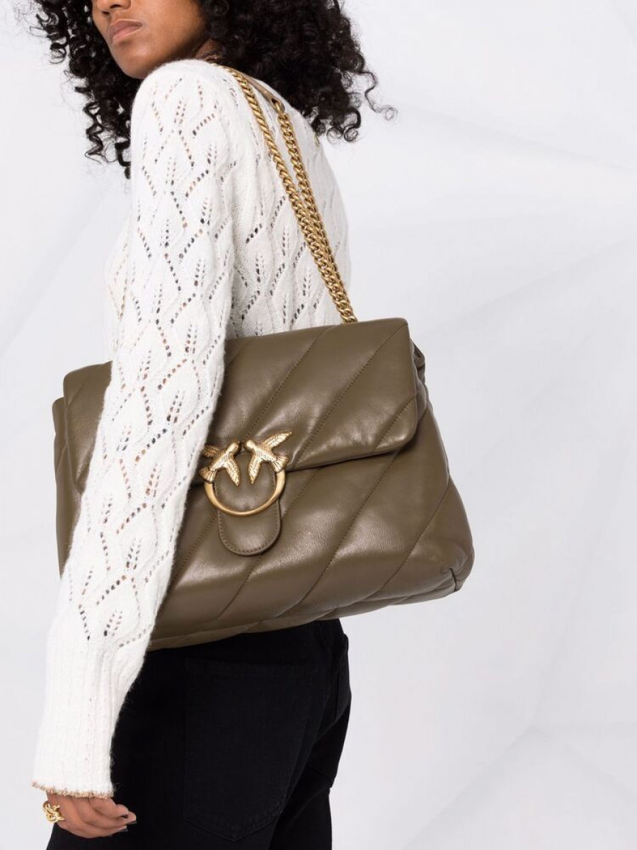 Сумка BIG LOVE BAG PUFF MAXI QUILT – olive