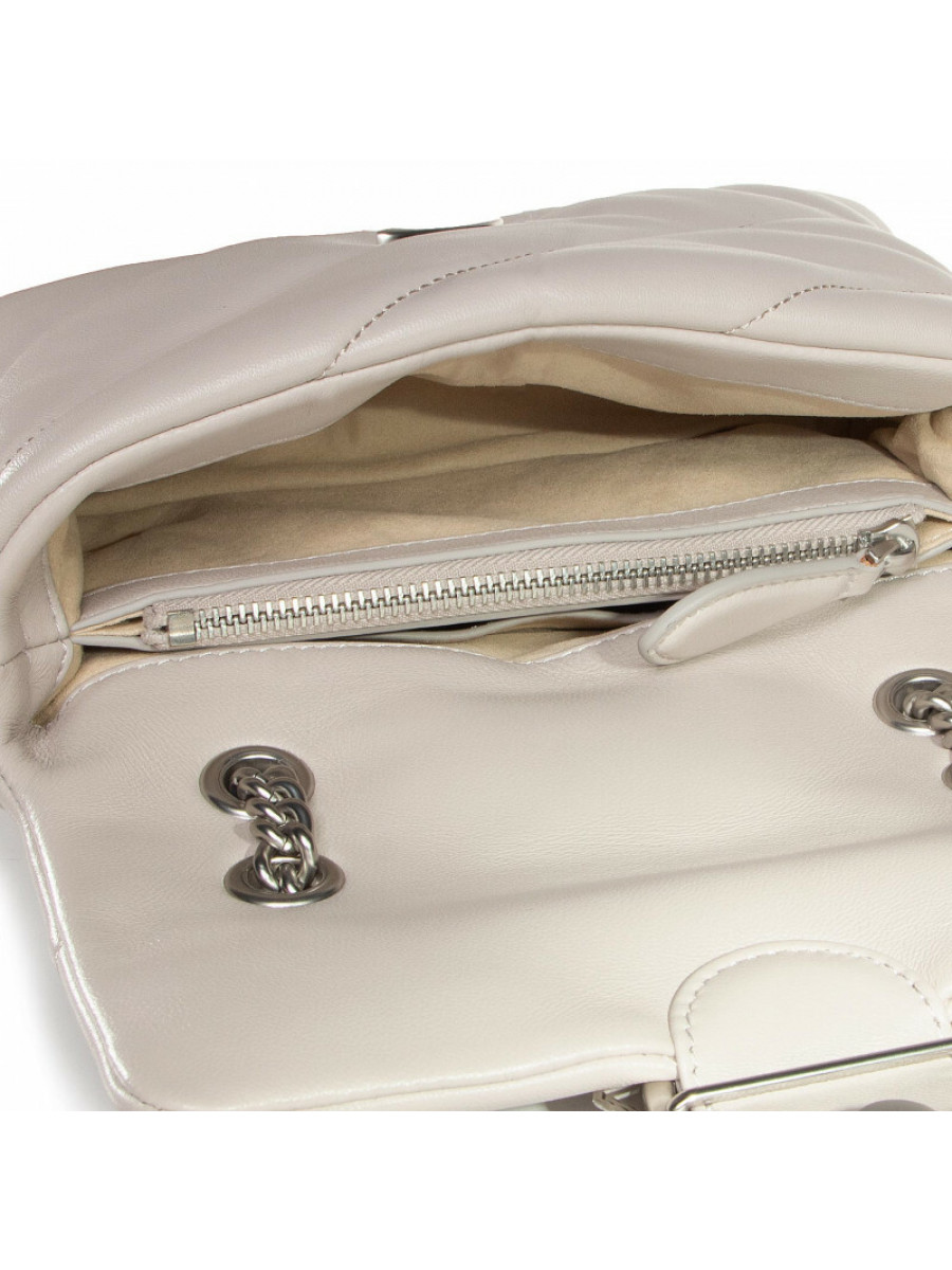 Сумка CLASSIC LOVE BAG PUFF MAXI QUILT — creme silver