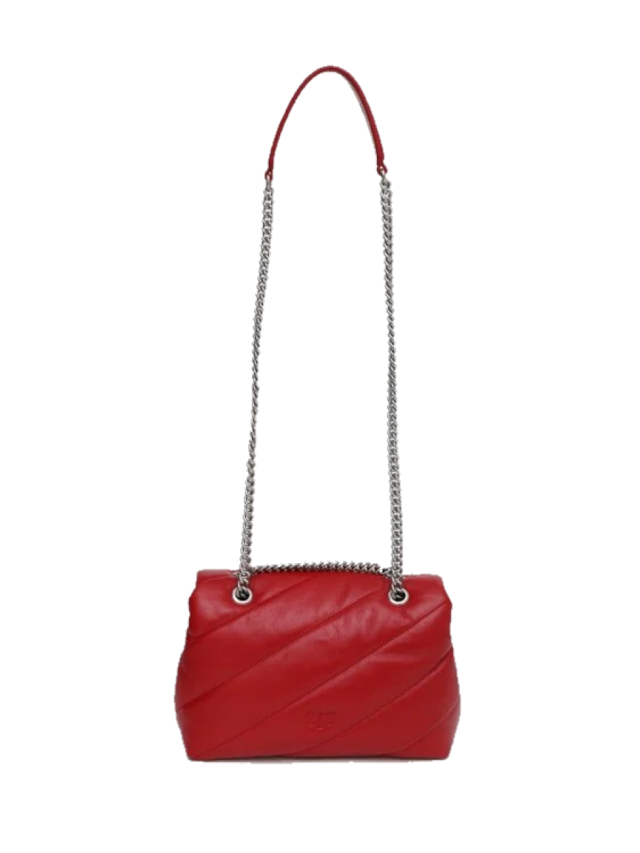 Сумка CLASSIC LOVE BAG PUFF MAXI QUILT — red silver