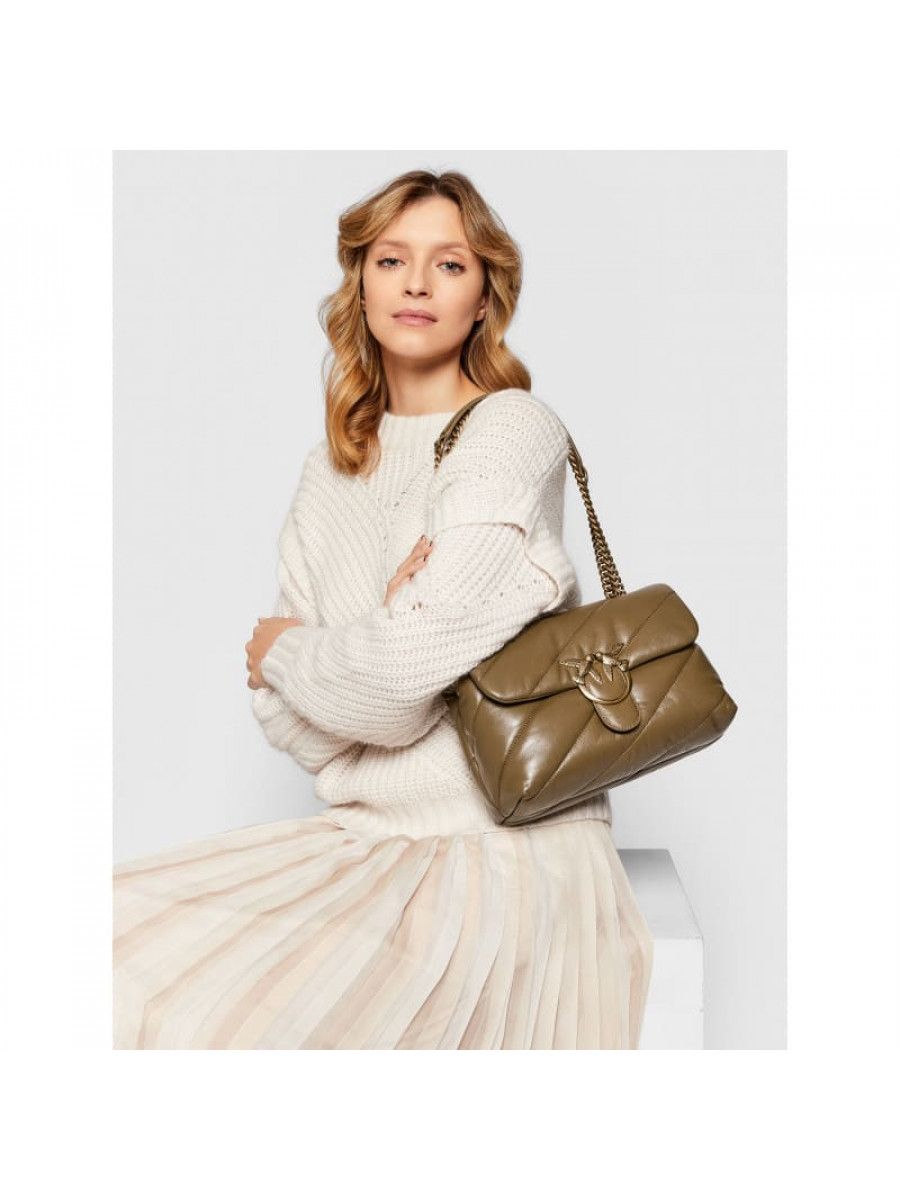 Сумка CLASSIC LOVE BAG PUFF MAXI QUILT – olive