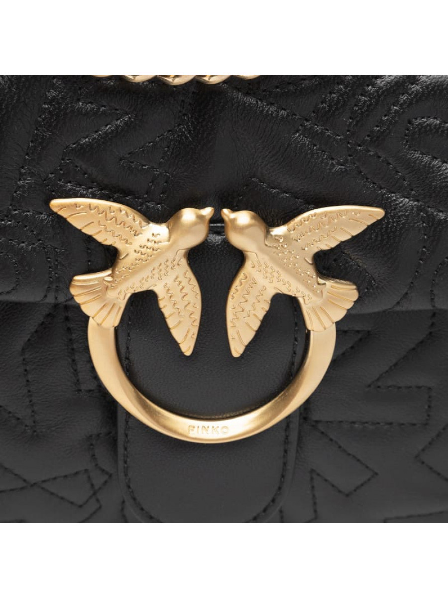 Сумка CLASSIC LOVE BAG PUFF STITCHED LOGO – black