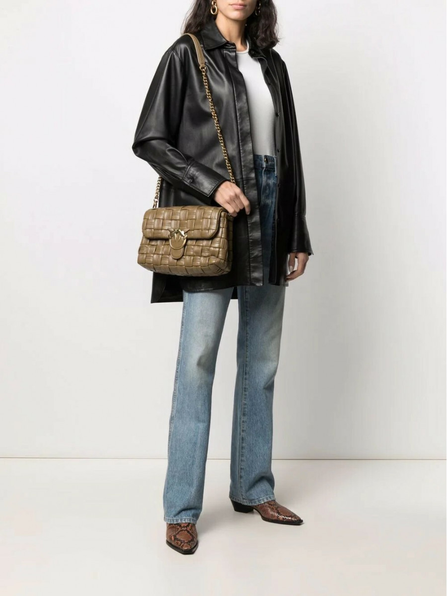 Сумка CLASSIC LOVE BAG PUFF WEAVE – ashen walnut