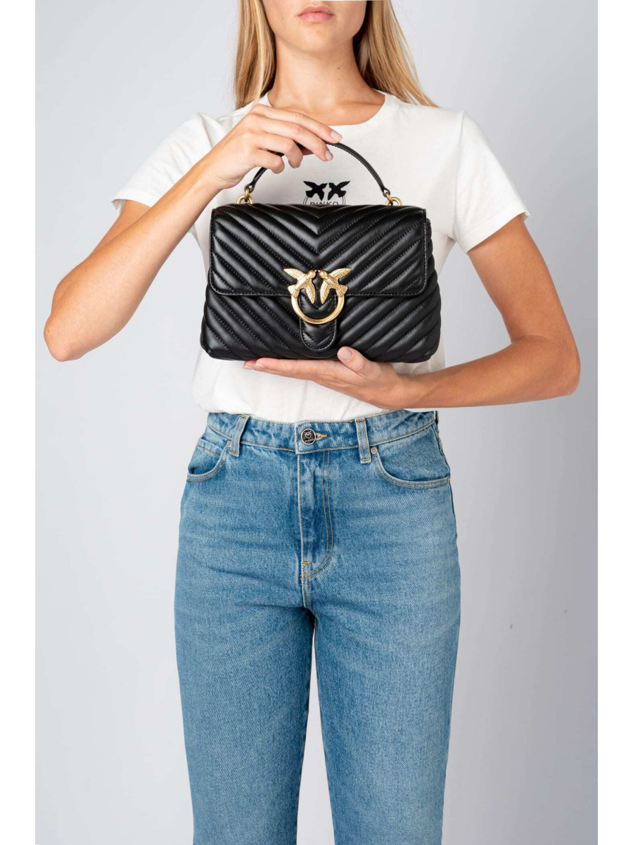 Сумка LADY LOVE BAG PUFF CHEVRON — black-old gold