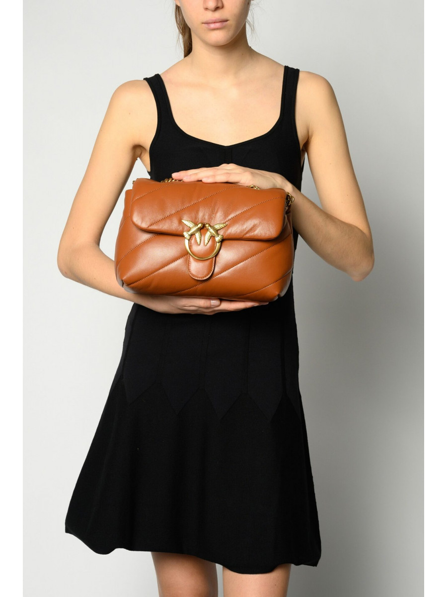 Сумка LOVE BAG PUFF MAXI QUILT — brown gold