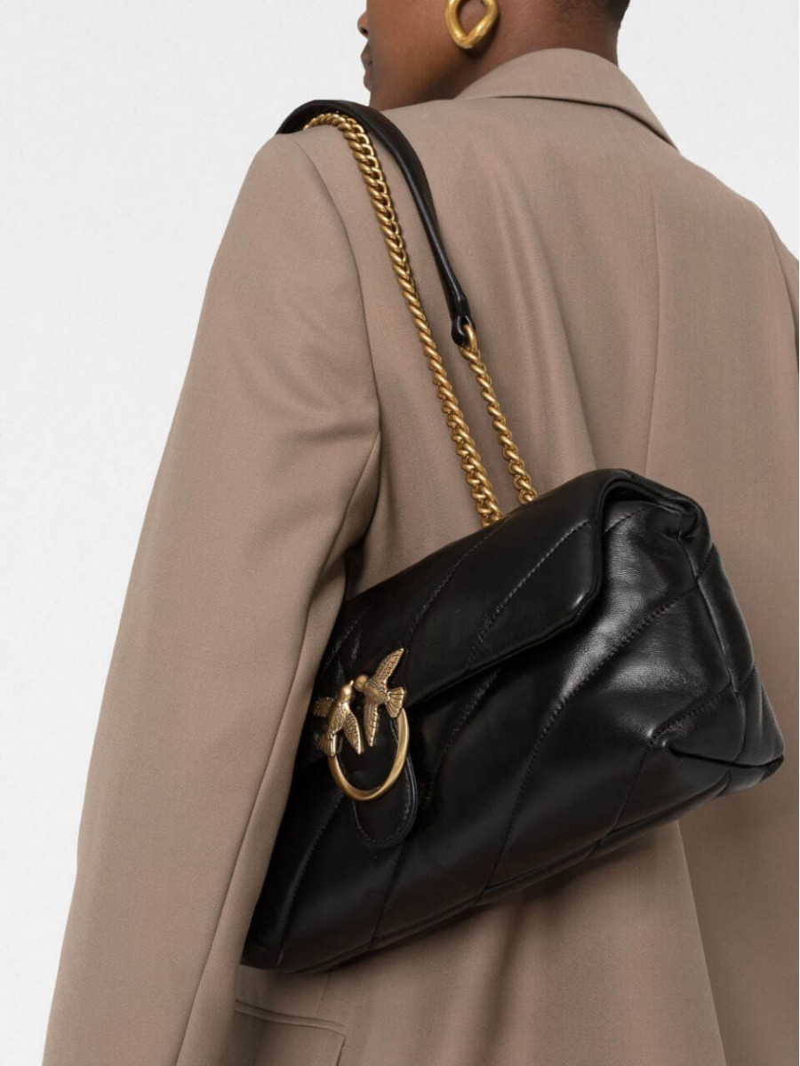Сумка MAXI LOVE BAG PUFF BAGUETTE — black