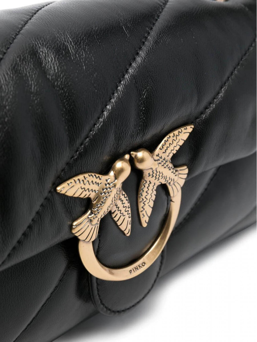 Сумка MAXI LOVE BAG PUFF BAGUETTE — black