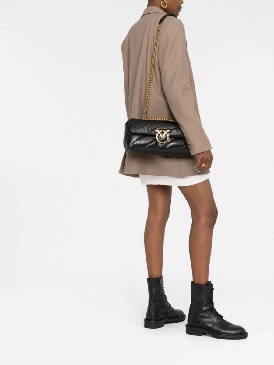 Сумка MAXI LOVE BAG PUFF BAGUETTE — black
