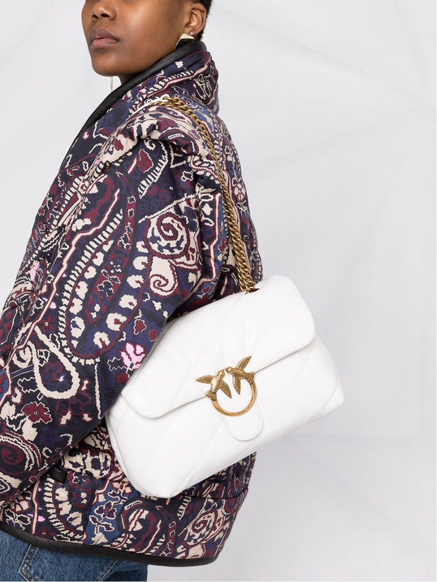 Сумка MAXI LOVE BAG PUFF QUILT — white