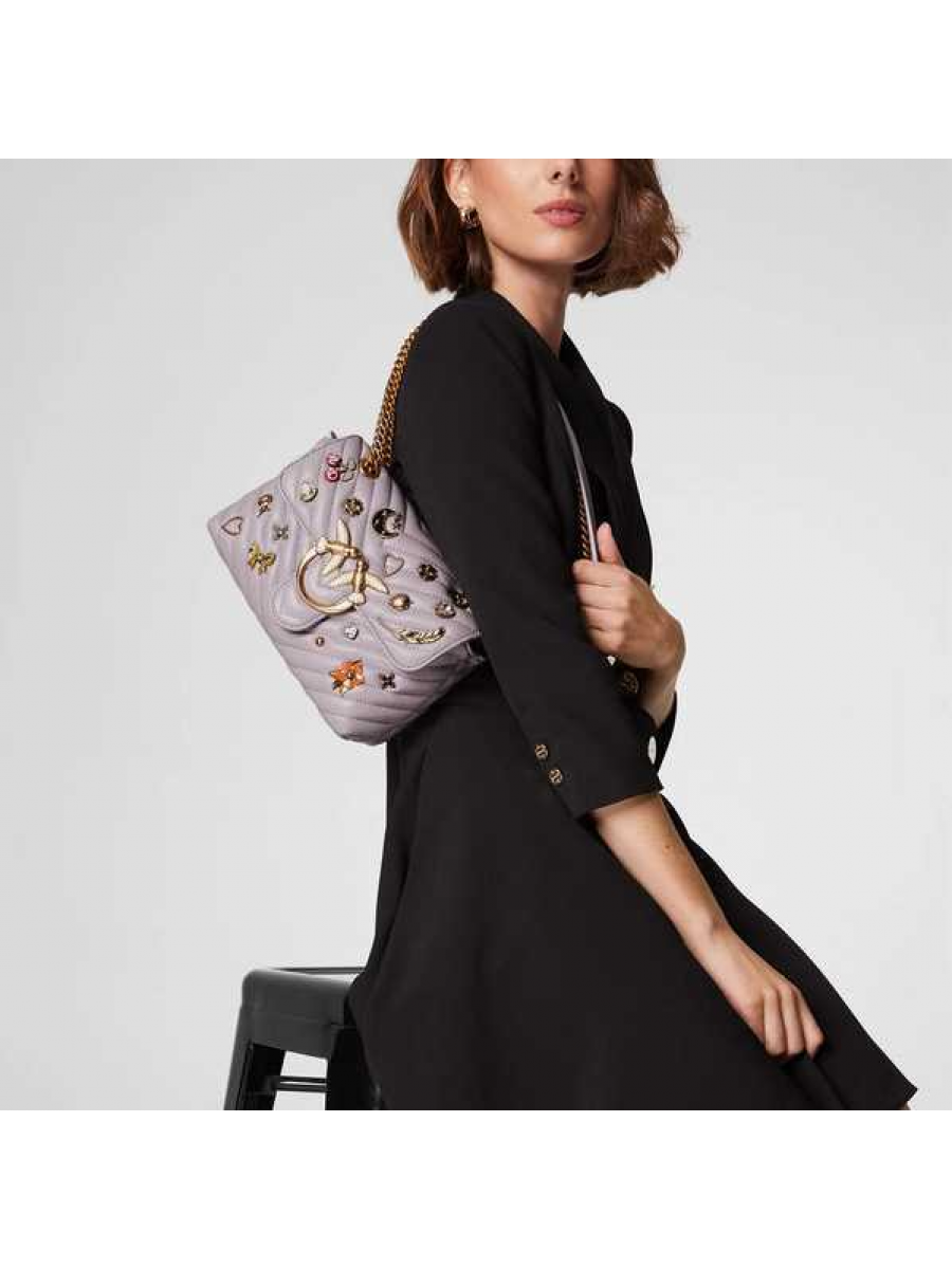Сумка MINI LADY LOVE BAG PUFF MAGIC PINS – DUSTY LAVENDER