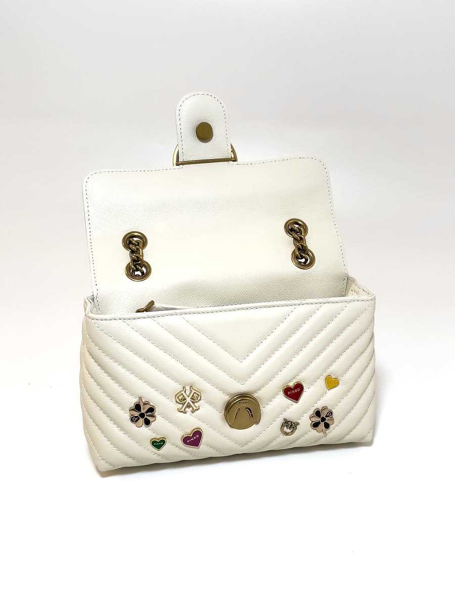 Сумка MINI LADY LOVE BAG PUFF PINS – white