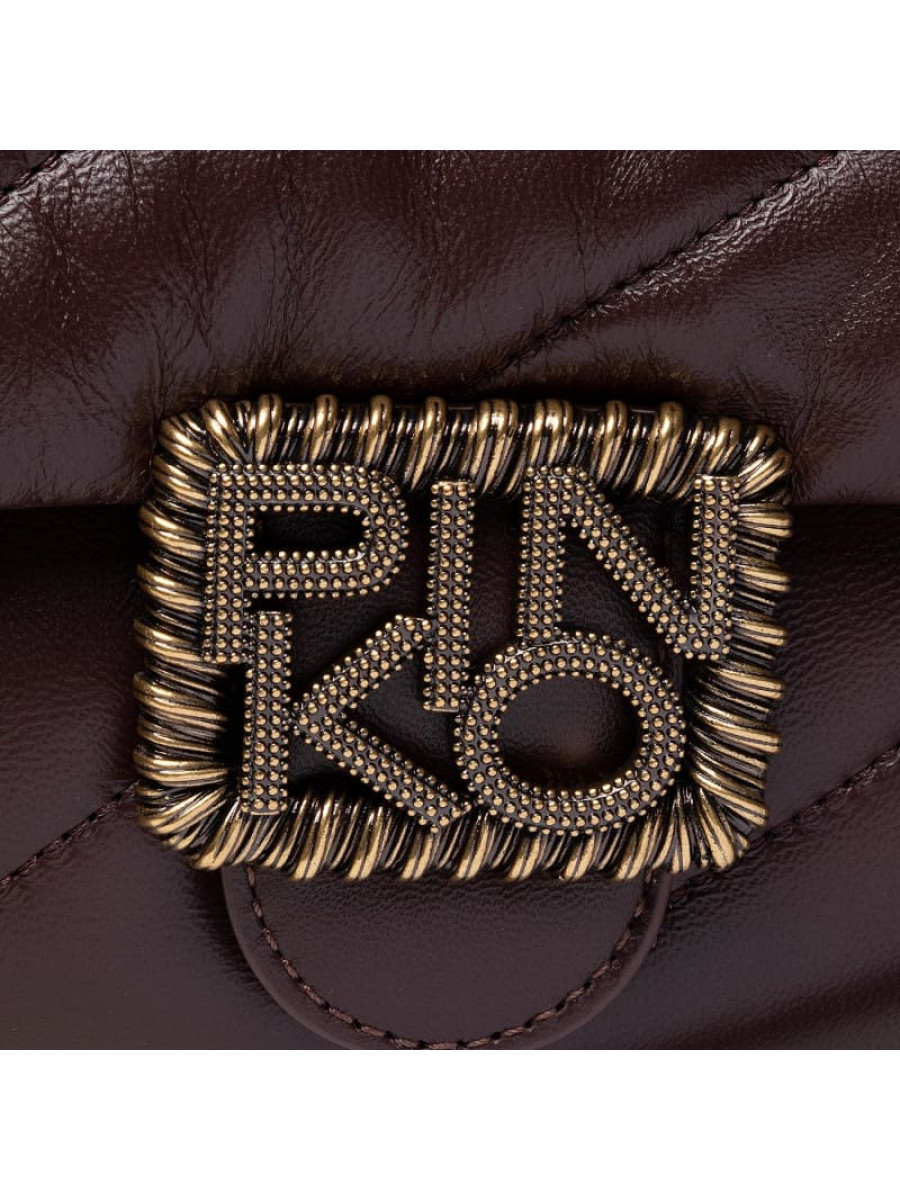 Сумка MINI LOGO BAG PUFF MAXI QUILT JEWEL BUCKLE – bordeaux