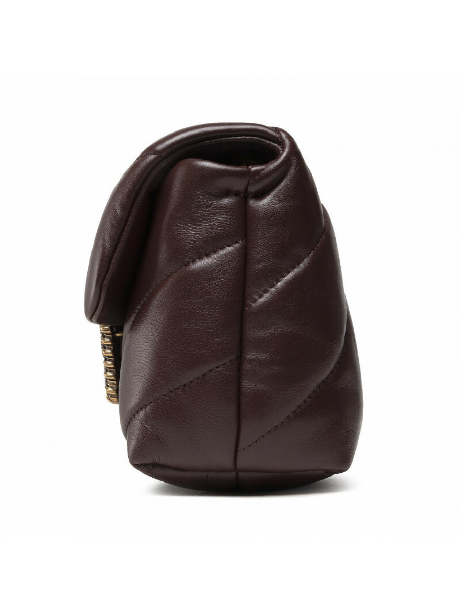 Сумка MINI LOGO BAG PUFF MAXI QUILT JEWEL BUCKLE – bordeaux
