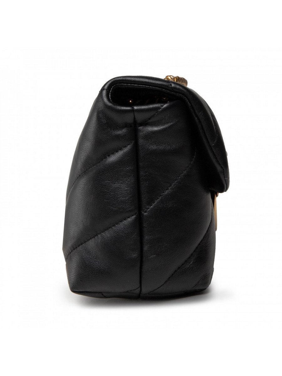 Сумка MINI LOVE BAG PUFF MAXI QUILT – black gold