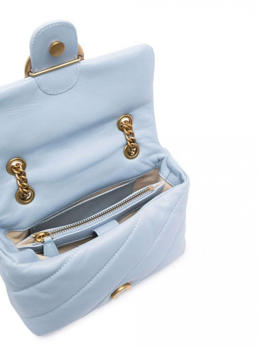 Сумка MINI LOVE BAG PUFF MAXI QUILT – light blue