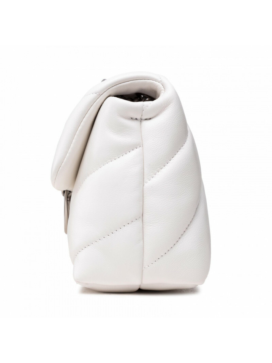 Сумка MINI LOVE BAG PUFF MAXI QUILT – white silver