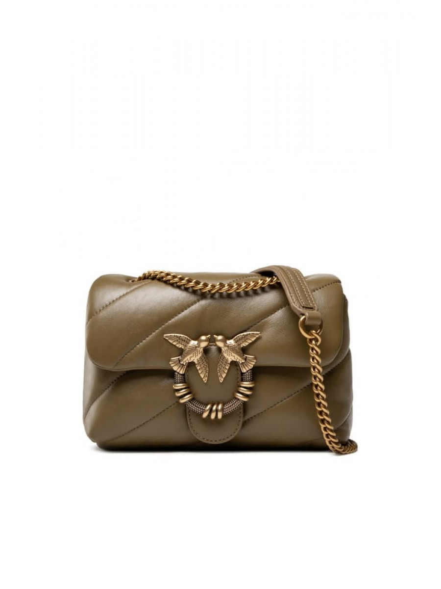 Сумка MINI LOVE BAG PUFF MAXI QUILT JEWEL – ashen walnut Pinko