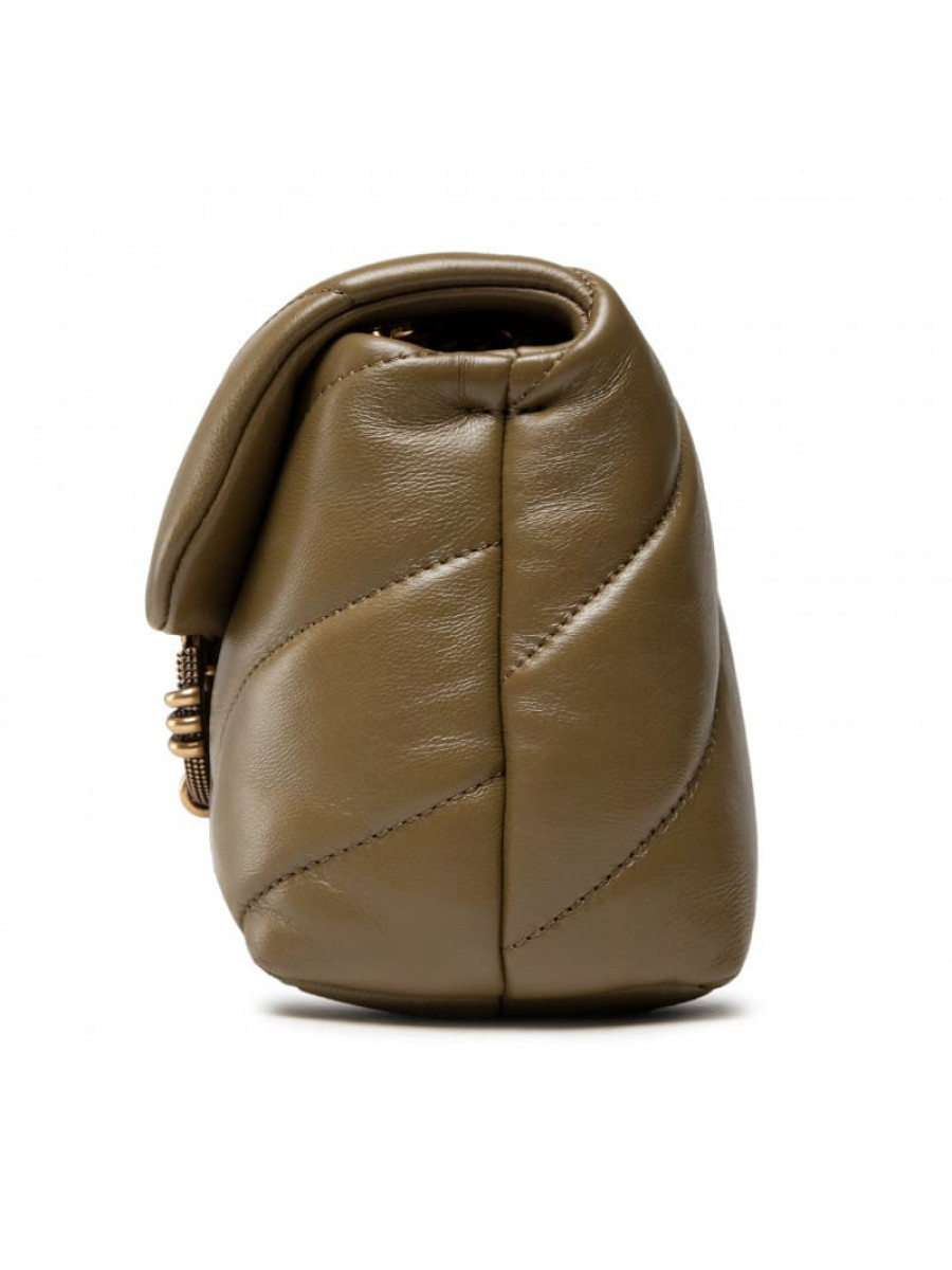 Сумка MINI LOVE BAG PUFF MAXI QUILT JEWEL – ashen walnut