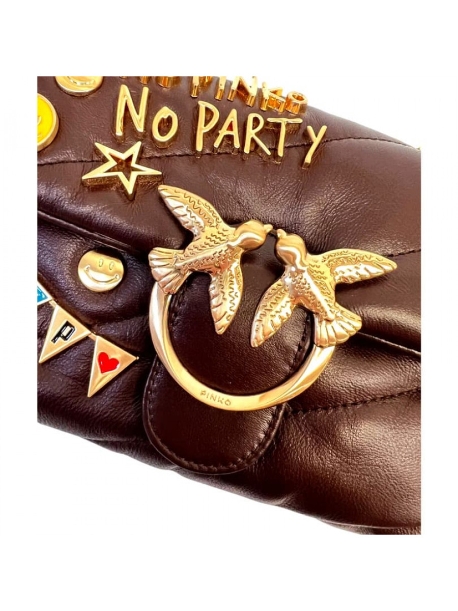 Сумка MINI LOVE BAG PUFF PARTY – cordovan tan