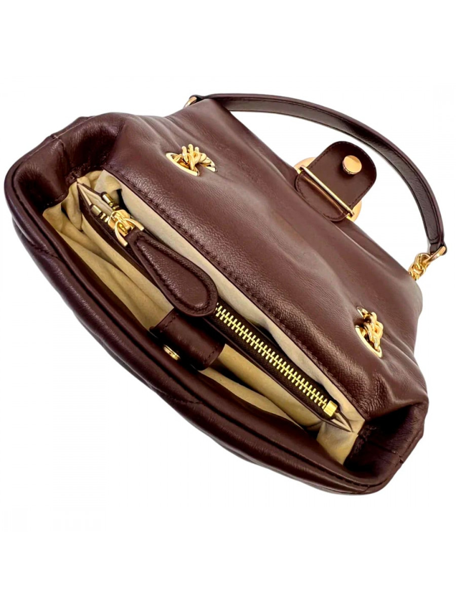 Сумка MINI LOVE BAG PUFF PARTY – cordovan tan