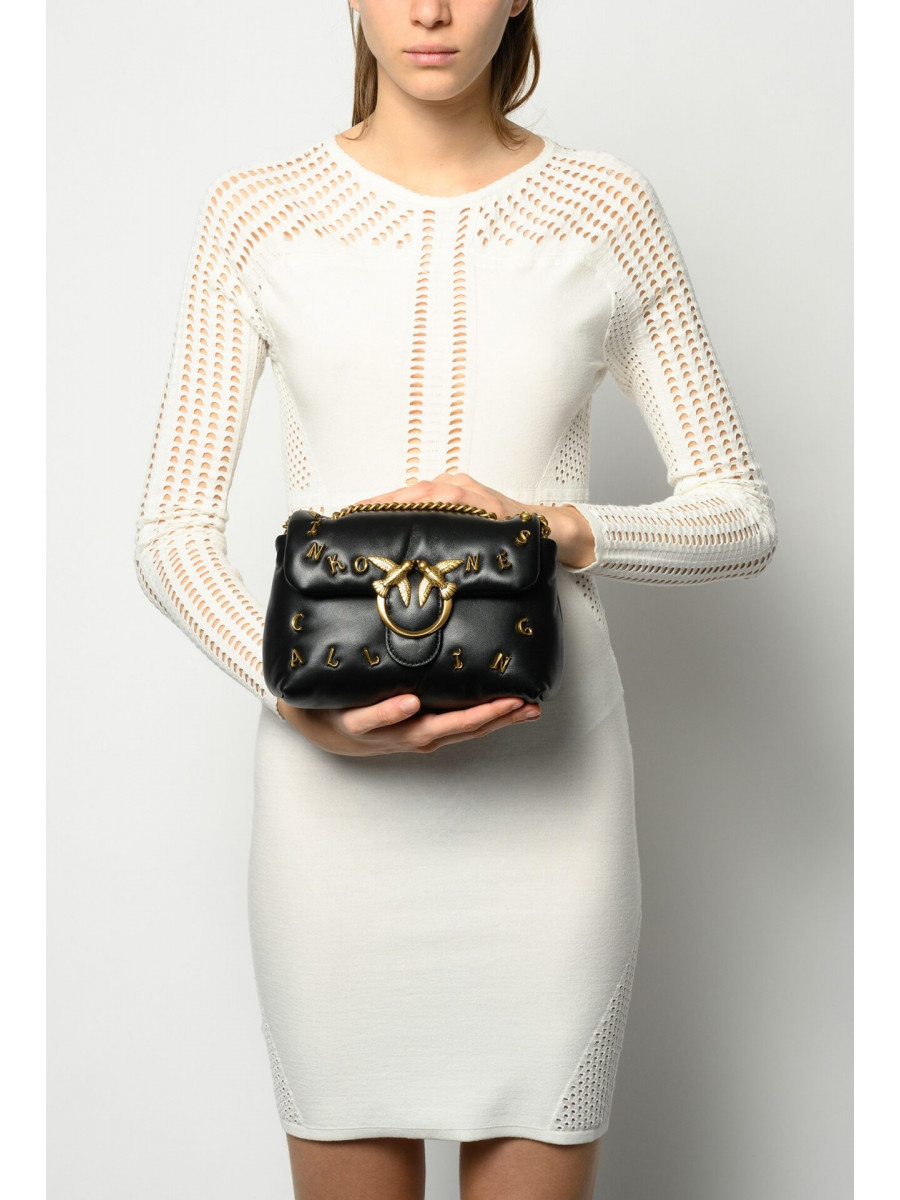 Сумка MINI LOVE BAG PUFF PINKONESS CALLING — black