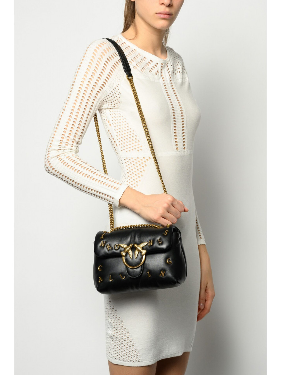 Сумка MINI LOVE BAG PUFF PINKONESS CALLING — black