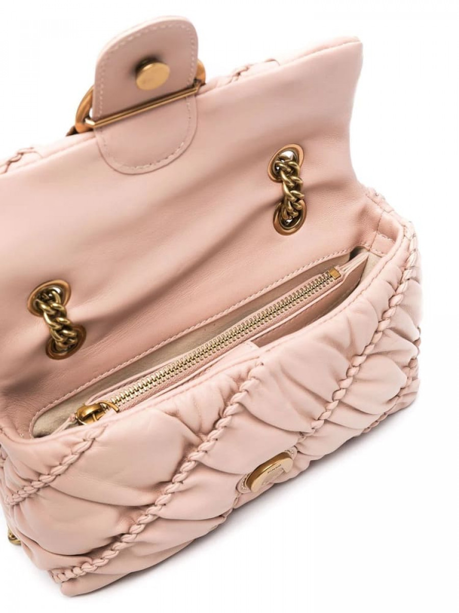 Сумка MINI LOVE BAG PUFF RUFFLE – dusty pink
