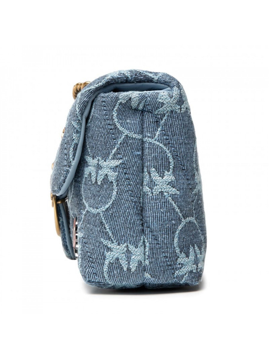Сумка MINI LOVE BAG PUFF VARSITY PINS – light blue