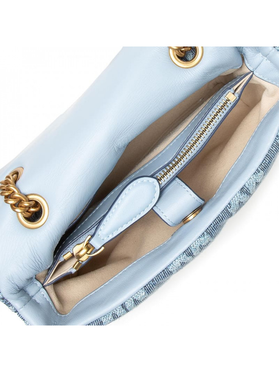 Сумка MINI LOVE BAG PUFF VARSITY PINS – light blue