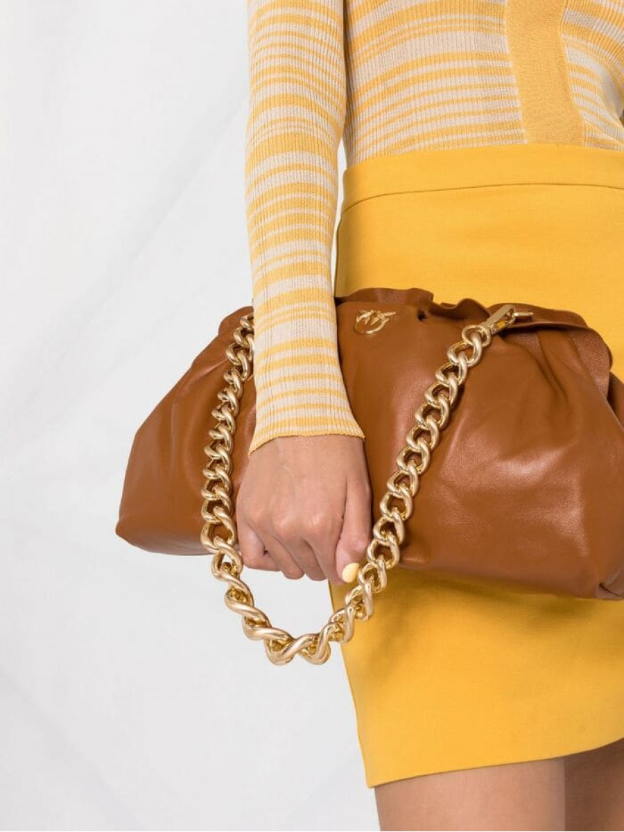 Сумка CHAIN CLUTCH BAG FRAIMED – candied ginger
