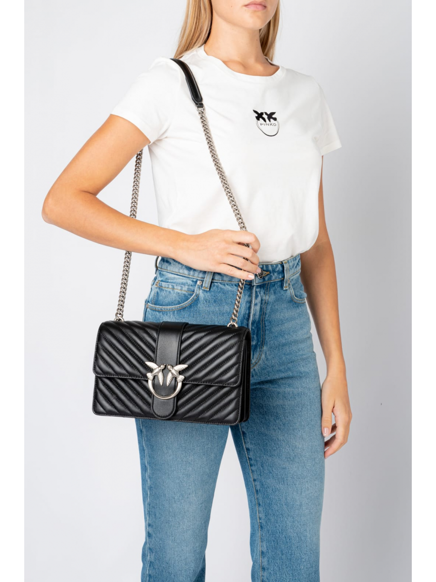 Сумка CLASSIC LOVE BAG ICON CHEVRON — black