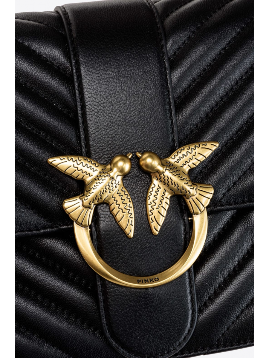 Сумка CLASSIC LOVE BAG ICON CHEVRON – black-antique gold