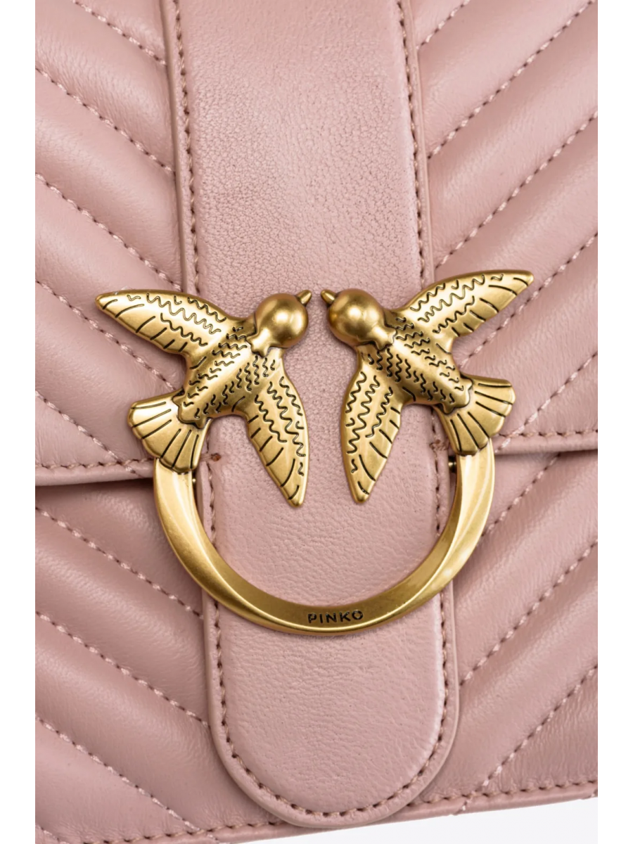 Сумка CLASSIC LOVE BAG ICON CHEVRON – pink/dusty pink-antique gold