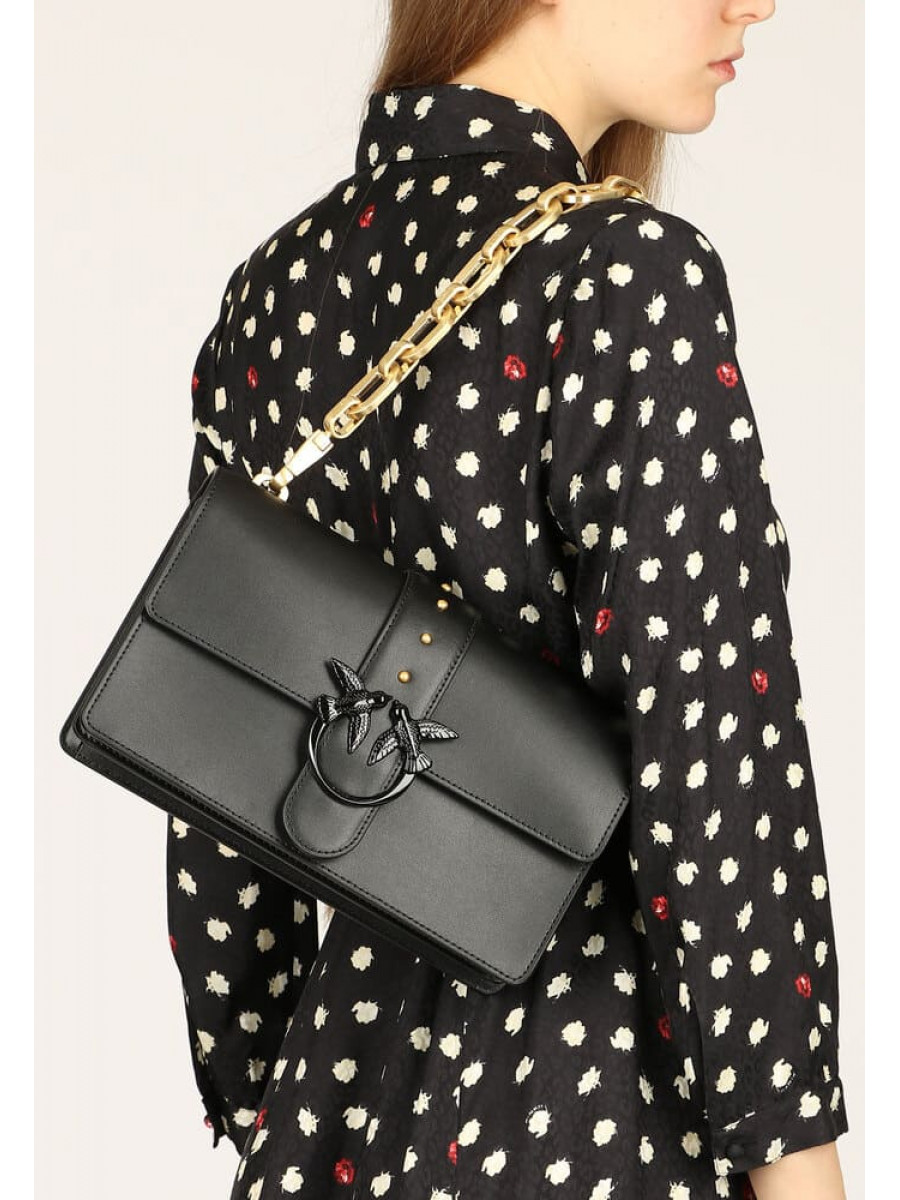 Сумка CLASSIC LOVE BAG ICON MAXI CHAIN – black