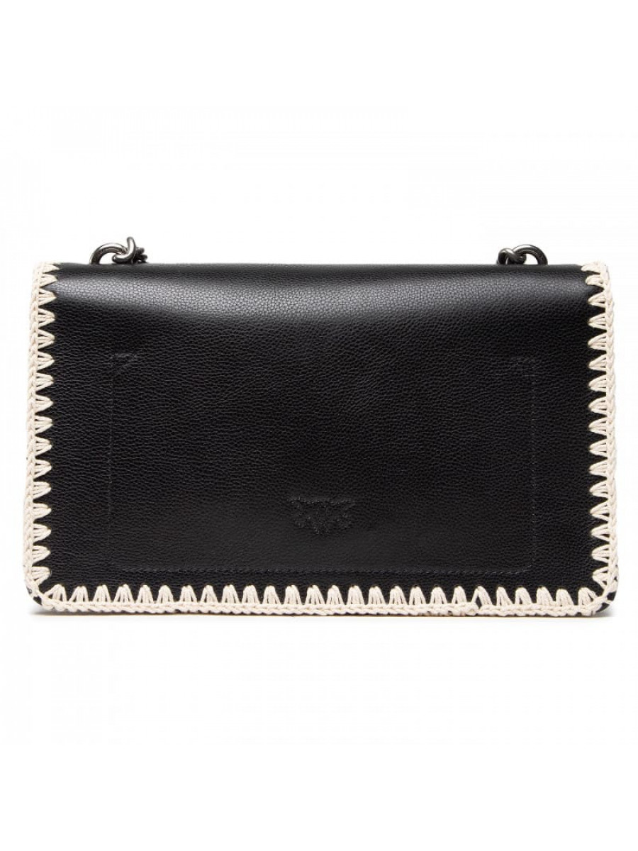 Сумка CLASSIC LOVE BAG ICON STITCHED BUBBLES – black