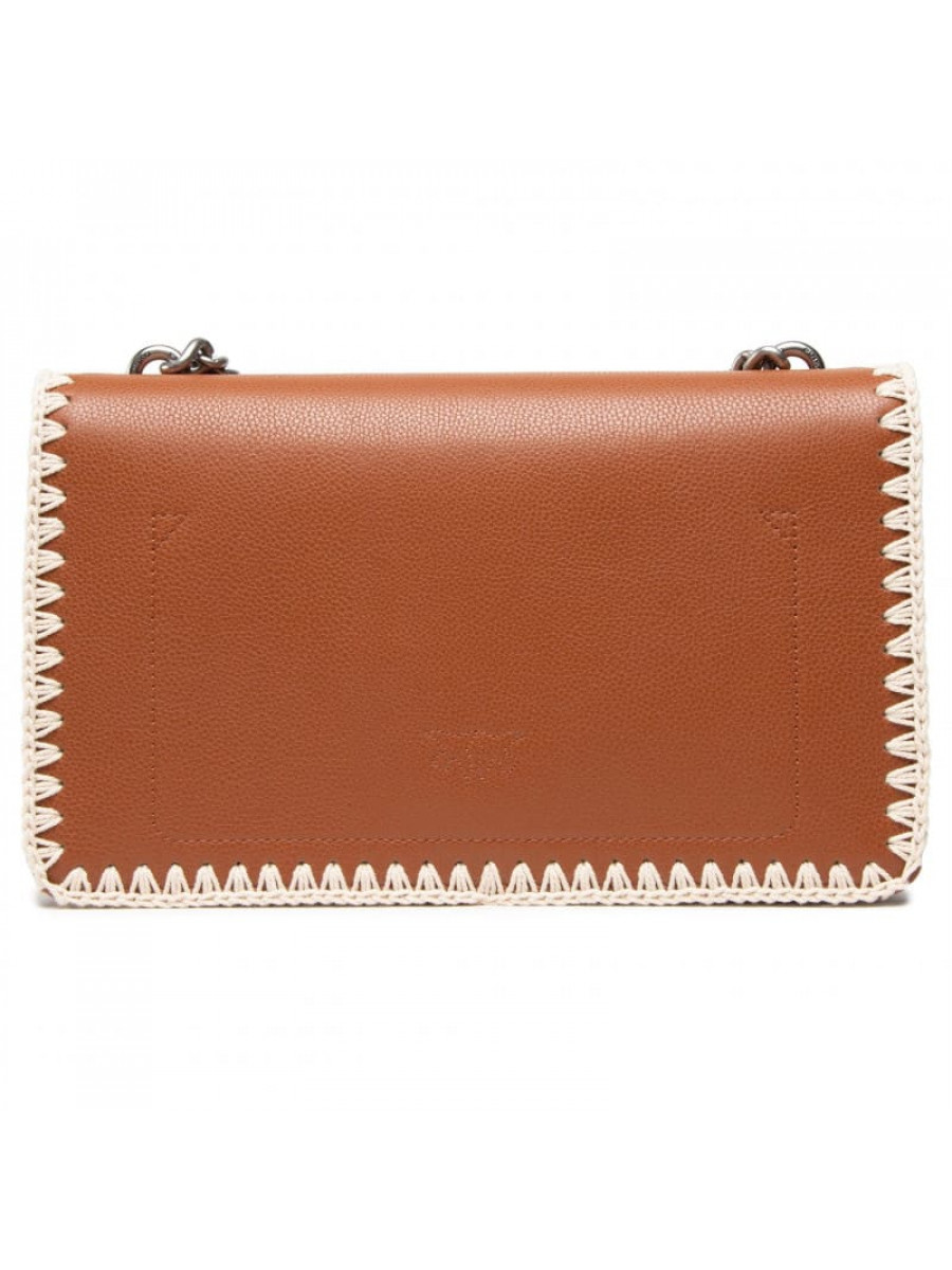 Сумка CLASSIC LOVE BAG ICON STITCHED BUBBLES – brown