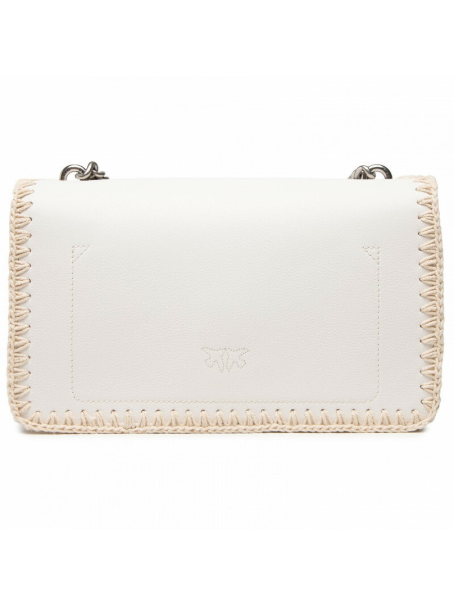 Сумка CLASSIC LOVE BAG ICON STITCHED BUBBLES – white