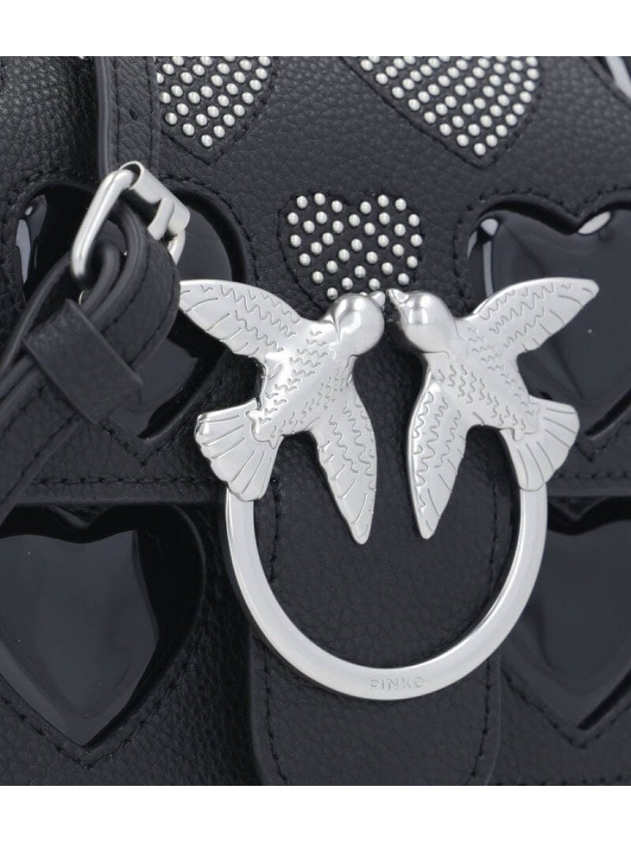 Сумка CLASSIC LOVE BAG ICON STUDDED HEART – black