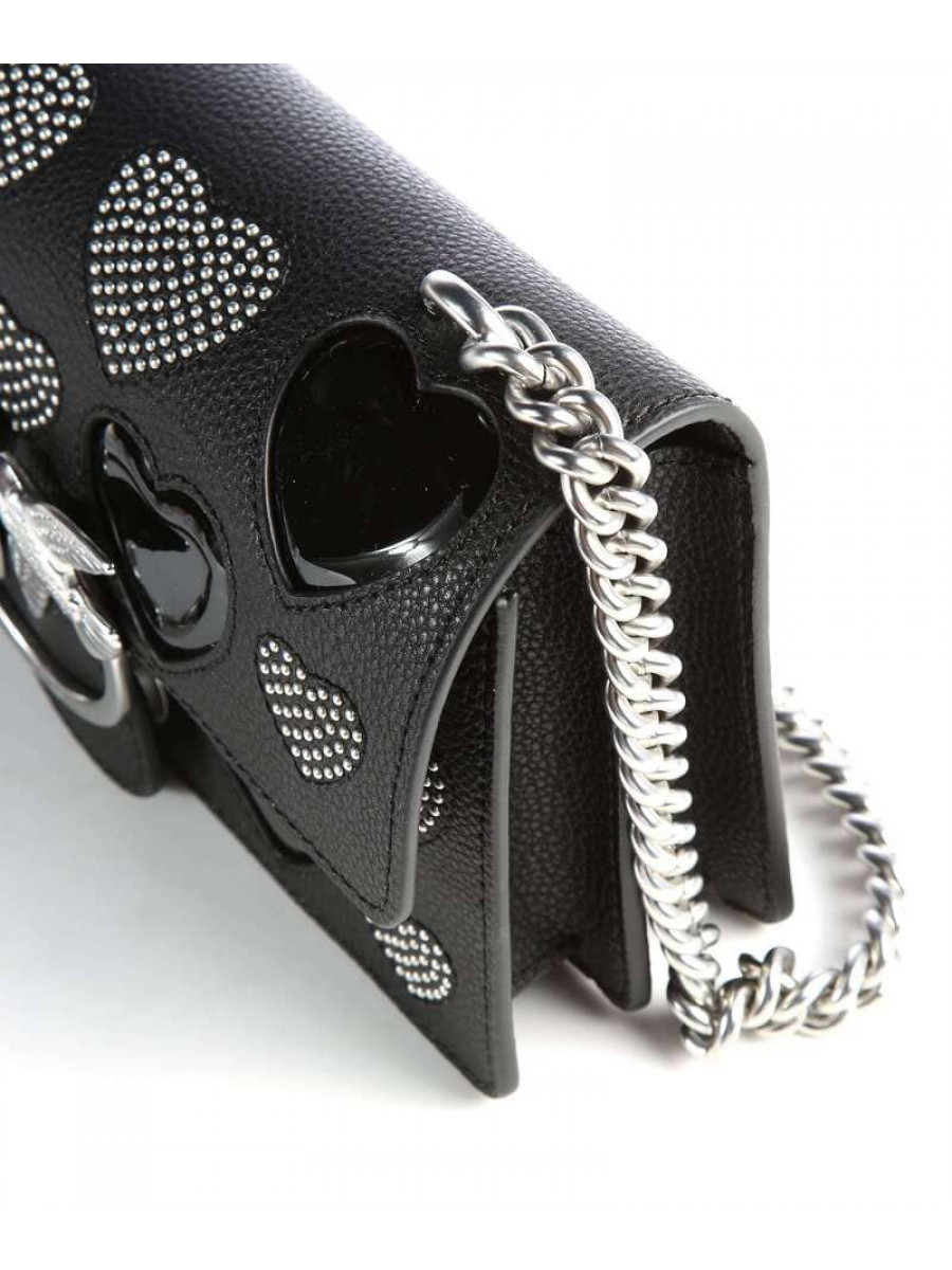 Сумка CLASSIC LOVE BAG ICON STUDDED HEART – black
