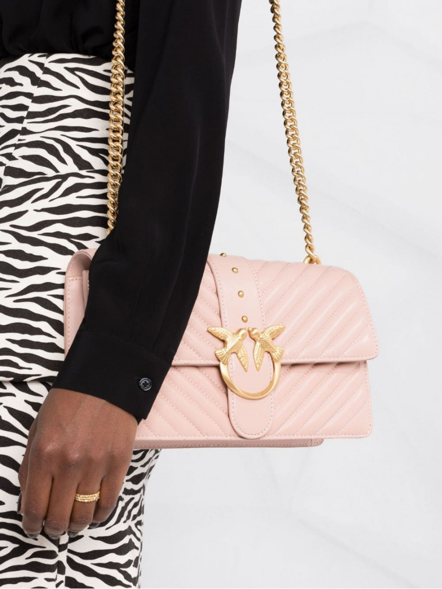 Сумка CLASSIC LOVE BAG ICON V QUILT – rose dust pink