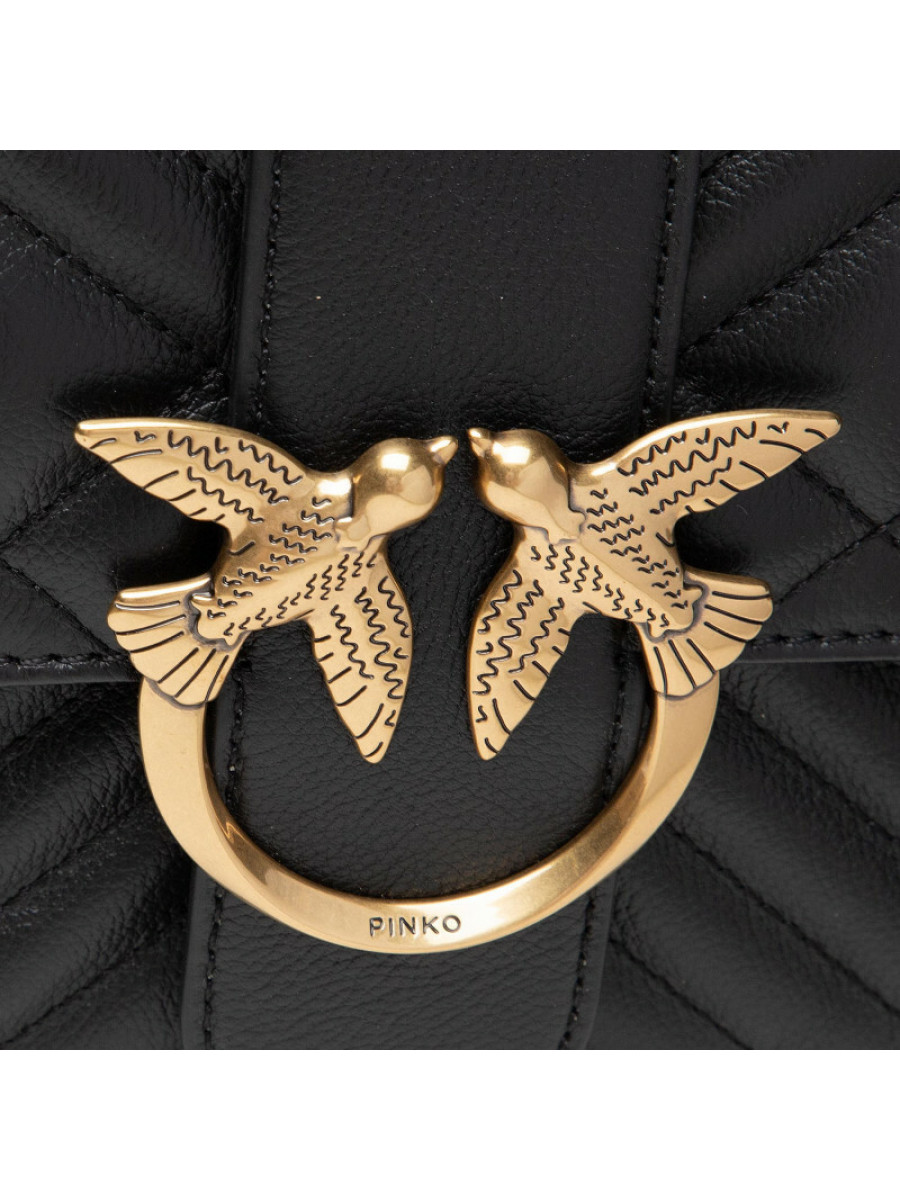 Сумка CLASSIC LOVE BAG ICON V QUILT MIX — black