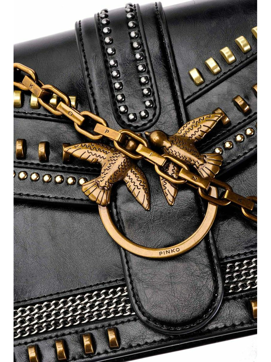 Сумка CLASSIC LOVE BAG MIX STUDS — black