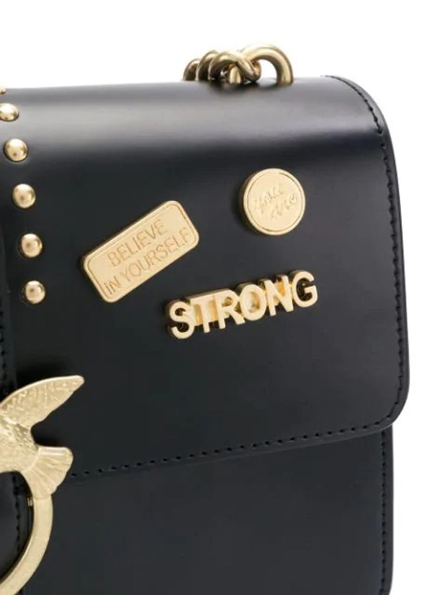 Сумка CLASSIC MOTIVATIONAL CHARM SHOULDER BAG — black