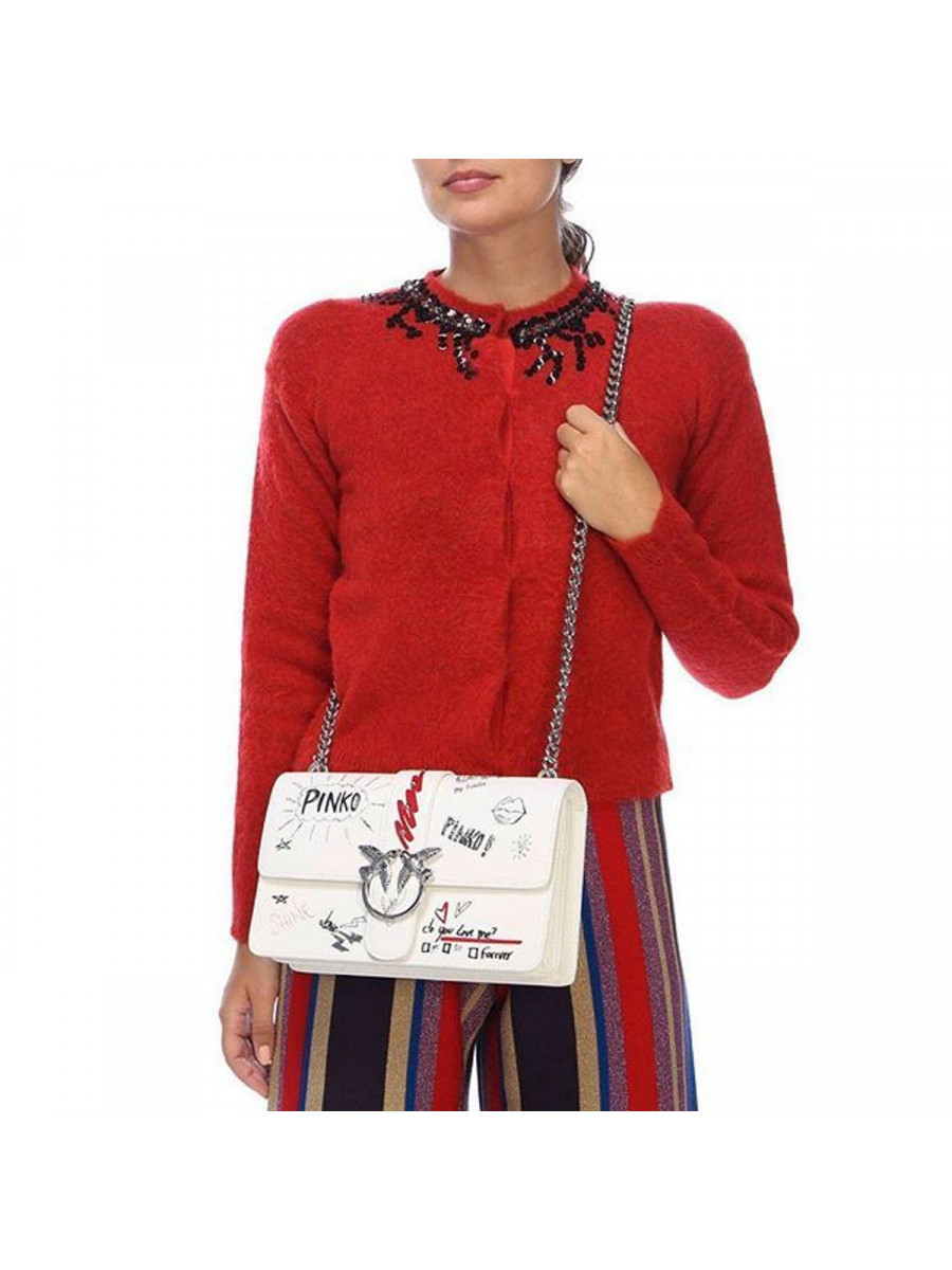 Сумка LOVE BAG GRAFFITI SHOULDER — white